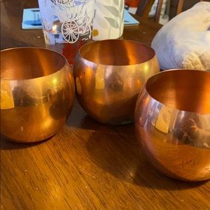 Vintage COPPERCRAFT GUILD set of 3 cups